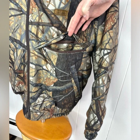 Vintage Cabelas Skyline Camo 2 piece Set - Insulated Hunting Jacket & Pants - Picture 11 of 15